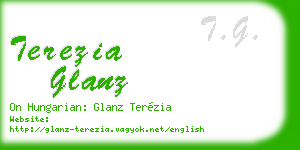 terezia glanz business card