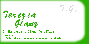 terezia glanz business card